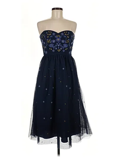 Pre-owned Modcloth Cocktail Dress In Blue
