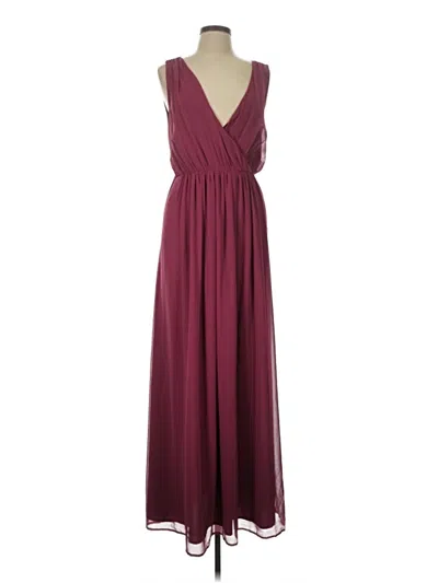 Pre-owned Modcloth Cocktail Dress In Burgundy