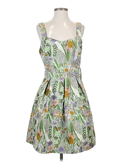 Pre-owned Modcloth Cocktail Dress In Green