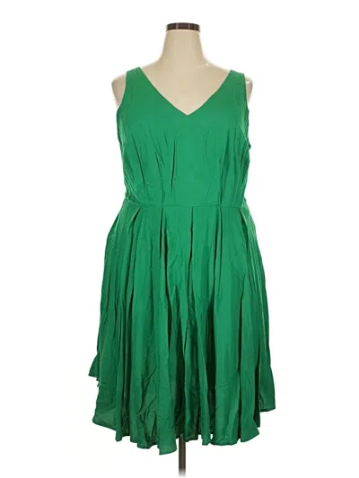 Pre-owned Modcloth Cocktail Dress In Green