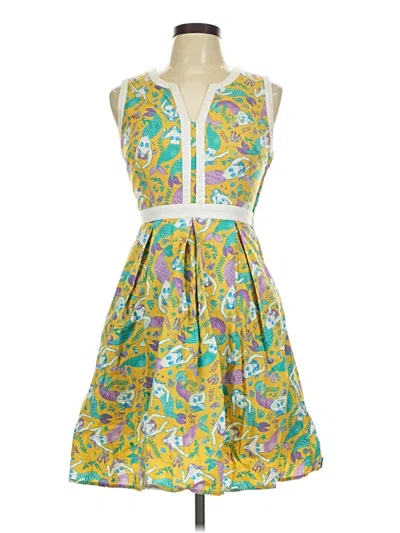Pre-owned Modcloth Cocktail Dress In Green
