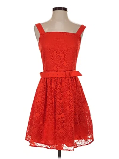 Pre-owned Modcloth Cocktail Dress In Red