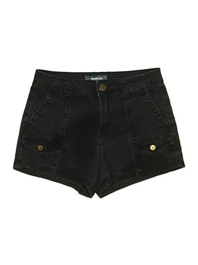 Pre-owned Modcloth Denim Shorts In Black