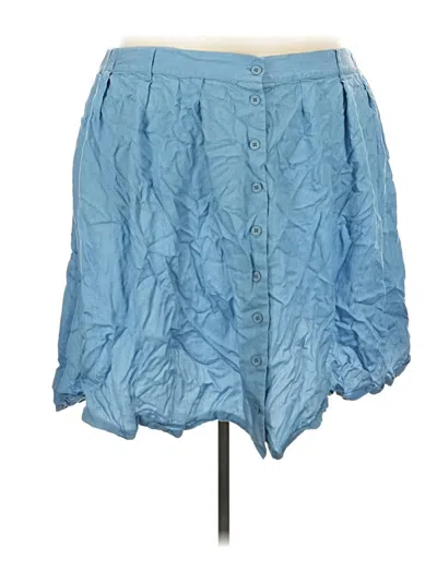 Pre-owned Modcloth Denim Skirt In Blue