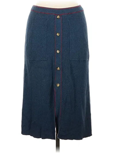 Pre-owned Modcloth Denim Skirt In Blue