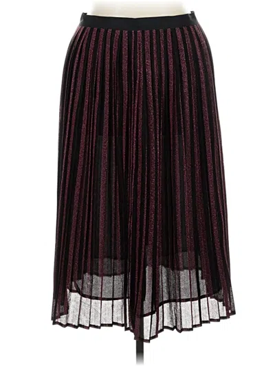Pre-owned Modcloth Formal Skirt In Burgundy