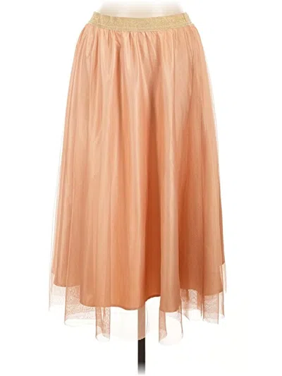 Pre-owned Modcloth Formal Skirt In Orange