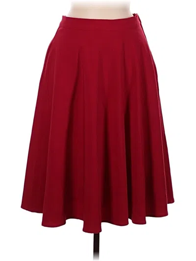 Pre-owned Modcloth Formal Skirt In Red
