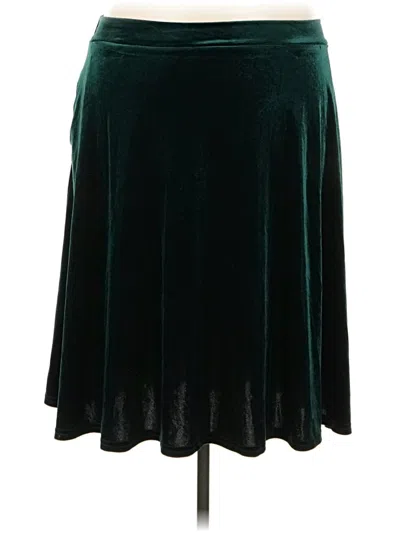 Pre-owned Modcloth Formal Skirt In Teal