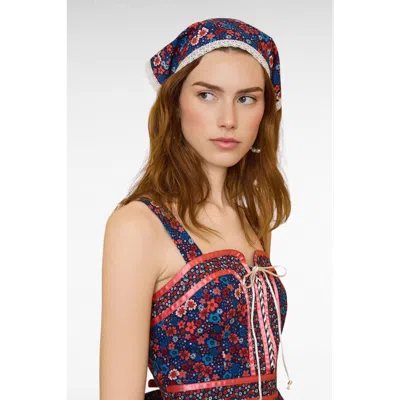 Modcloth Hayley Handkerchief Headpiece In Blue
