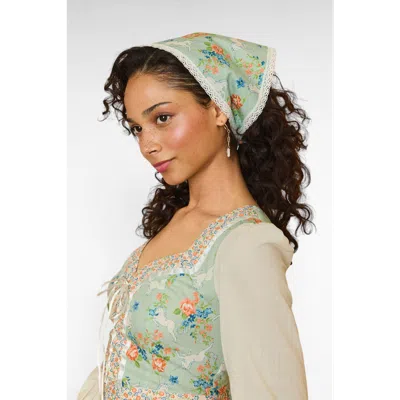 Modcloth Hayley Handkerchief Headpiece In Green