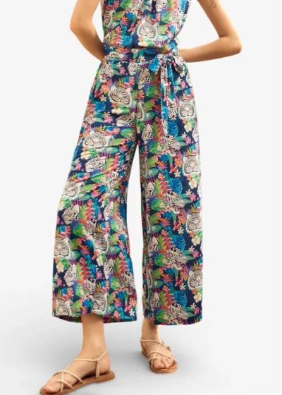 Modcloth Just Add A Boarding Pass Wide Leg Pants