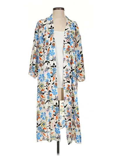 Pre-owned Modcloth Kimono In Blue