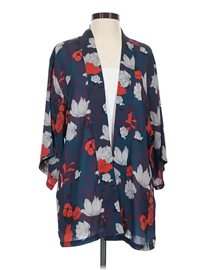 Pre-owned Modcloth Kimono In Blue