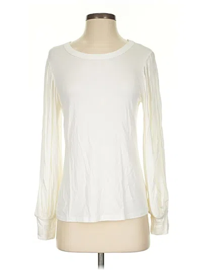 Pre-owned Modcloth Long Sleeve T-shirt In White