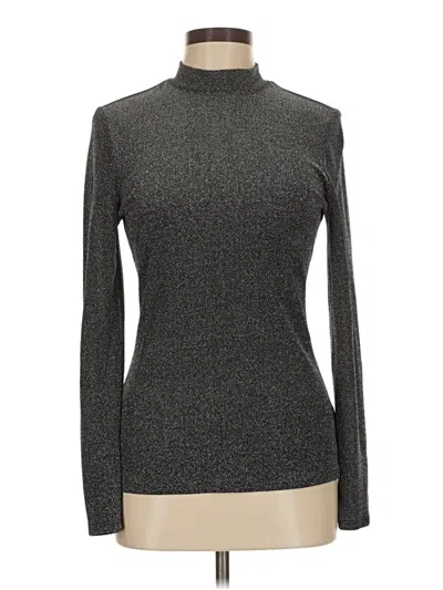 Pre-owned Modcloth Long Sleeve Turtleneck In Gray