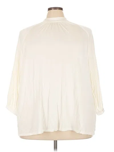 Pre-owned Modcloth Long Sleeve Turtleneck In Ivory