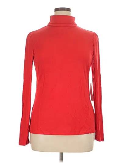Modcloth Long Sleeve Turtleneck In Red