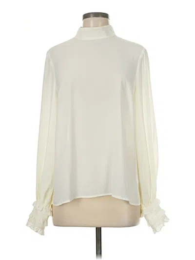 Pre-owned Modcloth Long Sleeve Turtleneck In White