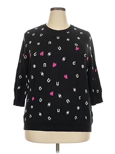 Pre-owned Modcloth Pullover Sweater In Black