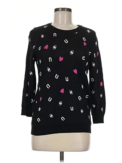 Pre-owned Modcloth Pullover Sweater In Black
