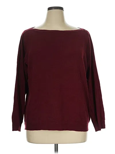Pre-owned Modcloth Pullover Sweater In Burgundy