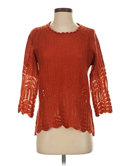 Pre-owned Modcloth Pullover Sweater In Orange