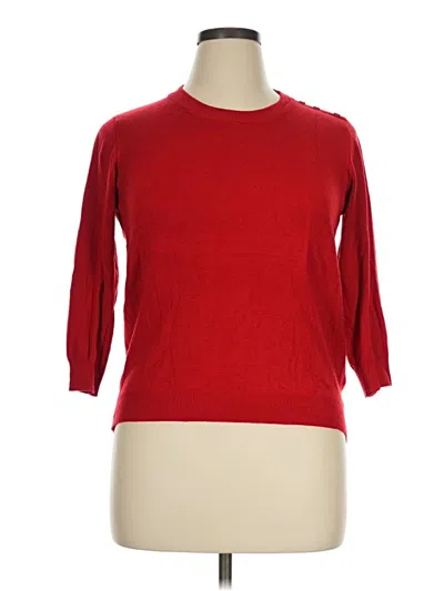 Pre-owned Modcloth Pullover Sweater In Red