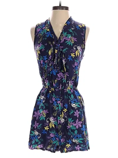 Pre-owned Modcloth Romper In Blue