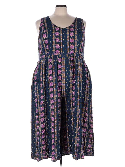 Pre-owned Modcloth Romper In Blue