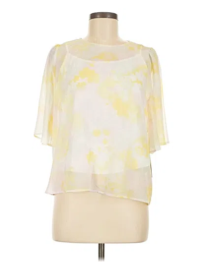 Modcloth Short Sleeve Blouse In Yellow