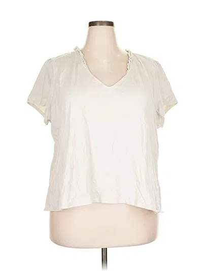 Pre-owned Modcloth Short Sleeve T-shirt In White