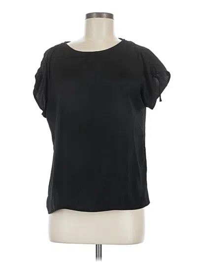 Pre-owned Modcloth Short Sleeve Top Black Scoop Neck Tops