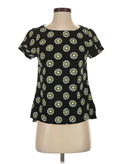 Pre-owned Modcloth Short Sleeve T-shirt In Black