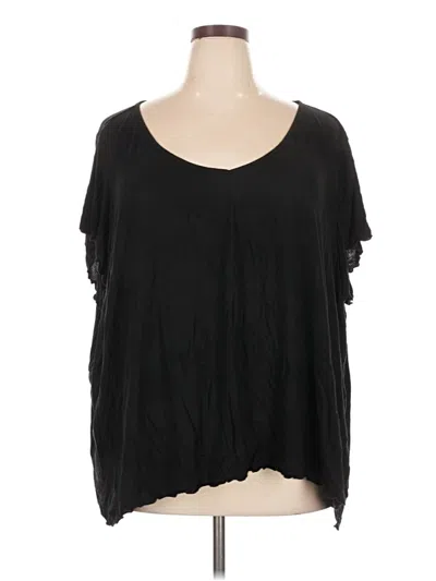 Pre-owned Modcloth Short Sleeve T-shirt In Black