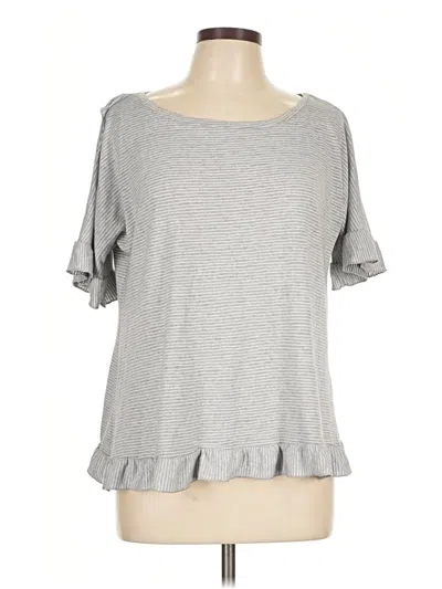 Pre-owned Modcloth Short Sleeve T-shirt In Gray