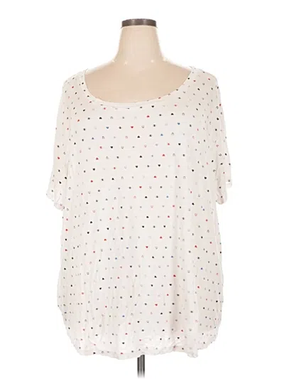 Pre-owned Modcloth Short Sleeve T-shirt In White