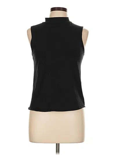 Pre-owned Modcloth Short Sleeve Turtleneck In Black