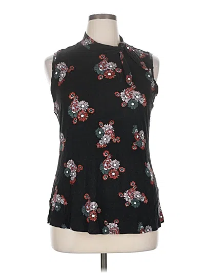 Pre-owned Modcloth Sleeveless Blouse In Black