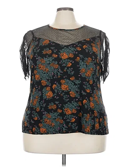 Pre-owned Modcloth Sleeveless Blouse In Black