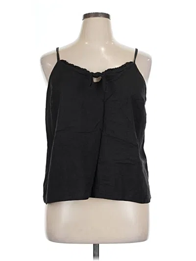 Pre-owned Modcloth Sleeveless Blouse In Black