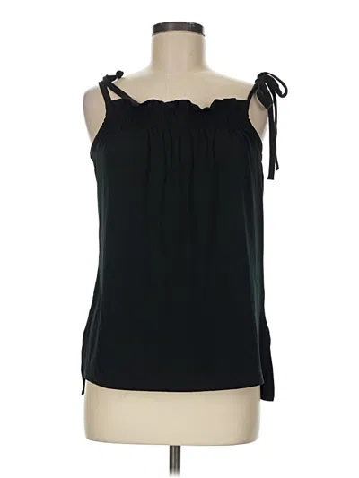 Pre-owned Modcloth Sleeveless Blouse In Black