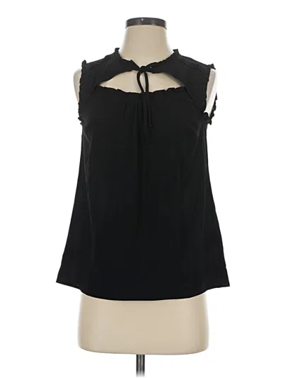 Pre-owned Modcloth Sleeveless Blouse In Black