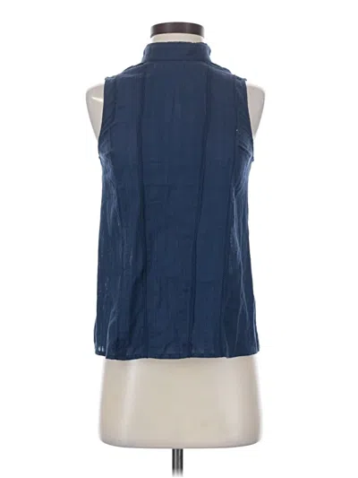 Pre-owned Modcloth Sleeveless Blouse In Blue