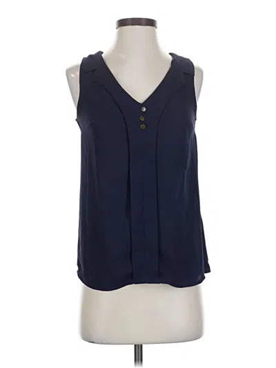 Pre-owned Modcloth Sleeveless Blouse In Blue