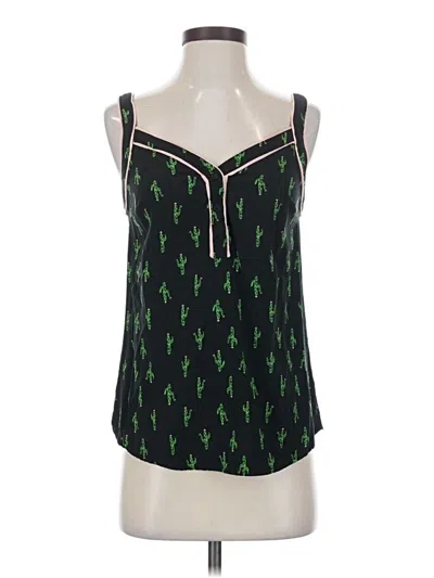 Pre-owned Modcloth Sleeveless Blouse In Green