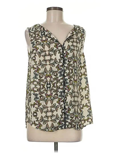 Pre-owned Modcloth Sleeveless Blouse In Green