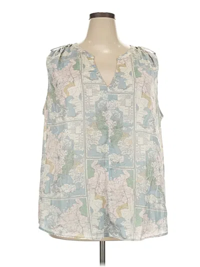 Pre-owned Modcloth Sleeveless Blouse In Ivory