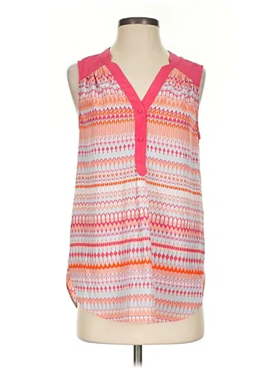 Pre-owned Modcloth Sleeveless Blouse In Pink