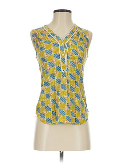 Pre-owned Modcloth Sleeveless Blouse In Yellow